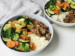 Bowl De Arroz Con Lentejas Y Verduras Receta Ekilu