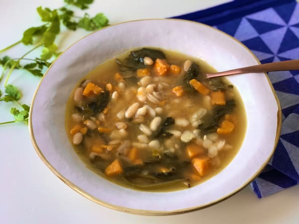 Navy Beans with Spinach