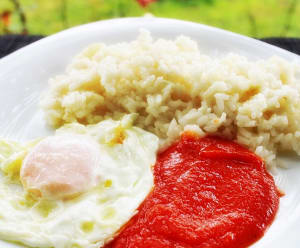Rice with Egg and Tomato