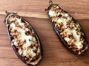 Tuna-Stuffed Eggplant
