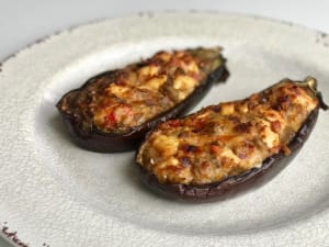 Chicken Stuffed Eggplant