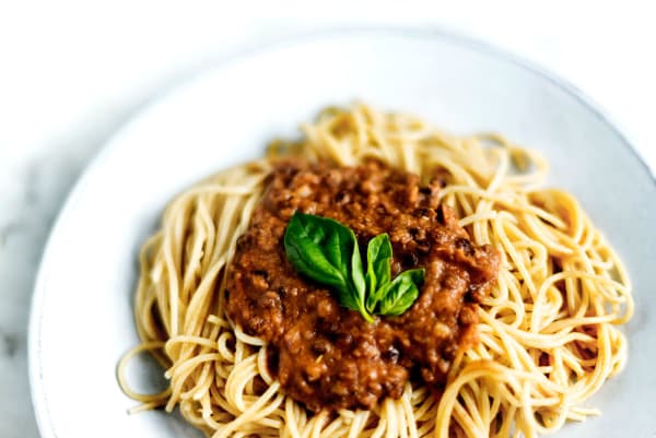 Vegan Spaghetti Bolognese with Lentils