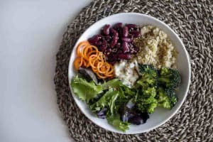 Red Kidney Beans, Broccoli, and Quinoa Bowl