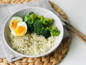 Broccoli, Egg, and Rice Bowl