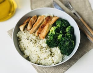 Chicken, Broccoli, and Rice Bowl