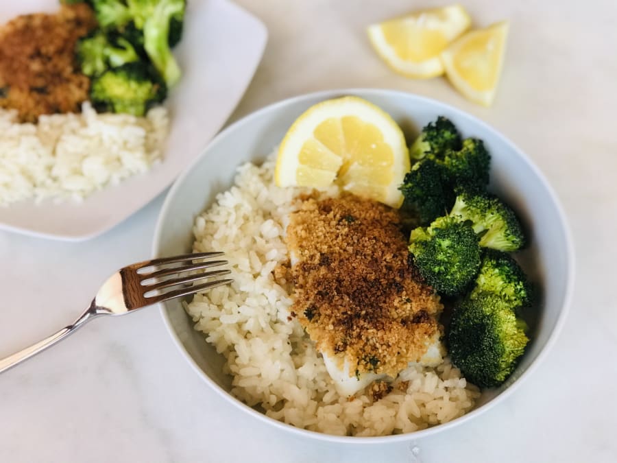 Cod with Rice and Broccoli 