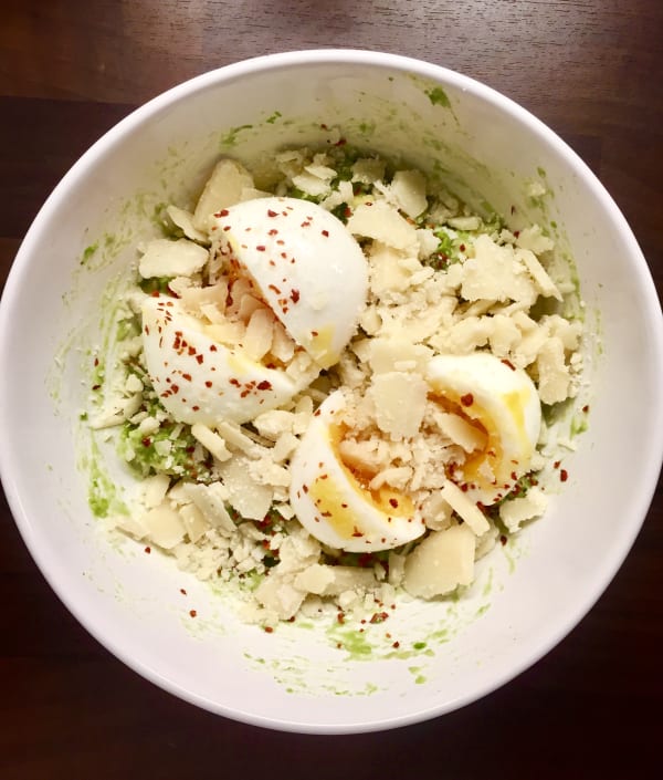 Egg, Avocado, and Parmesan Bowl