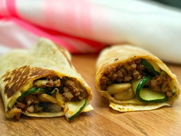 Burritos de Carne Picada y Champiñones | Receta ekilu
