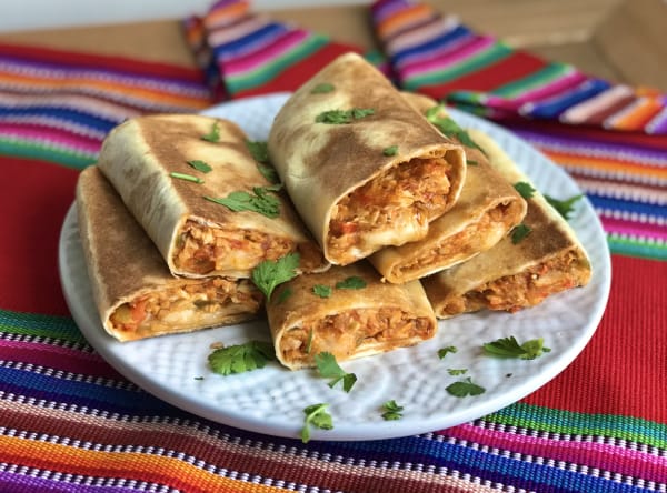 Beef, Bell Pepper, and Cheese Burritos