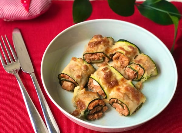 Tuna-Stuffed Zucchini Cannelloni