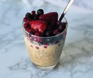 Chia Seed Pudding with Peanut Butter