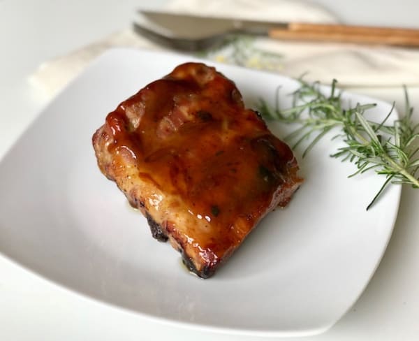 Pork Ribs with Honey and Mustard Sauce