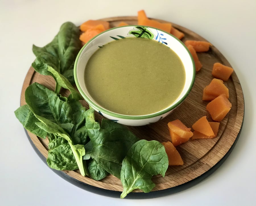 Creamy Butternut Squash and Spinach Soup