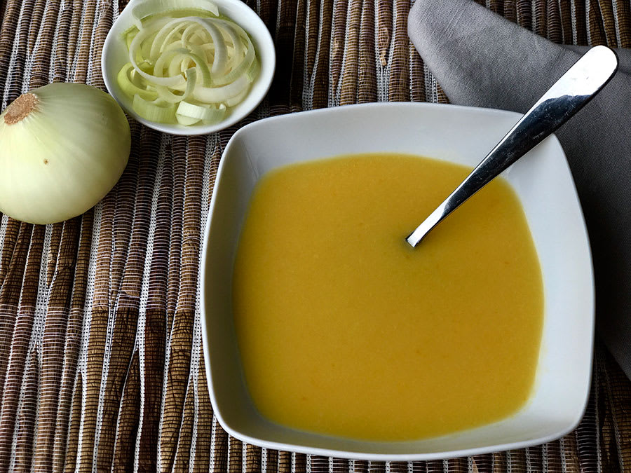 Crema de Puerro, Zanahoria y Cebolla