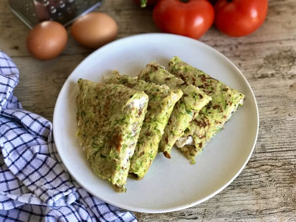 Zucchini Crepes filled with Tuna