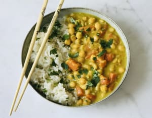 Chickpeas Curry with Sweet Potato