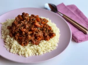 Couscous with Ground Meat