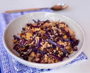 Raisin and Red Cabbage Couscous