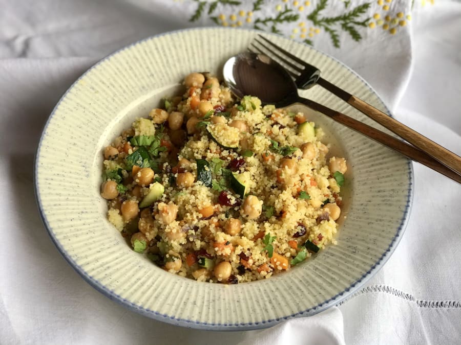 Chickpea and Zucchini Couscous