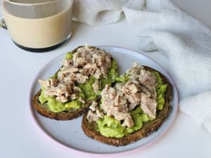 Light Avocado and Tuna Breakfast Toast