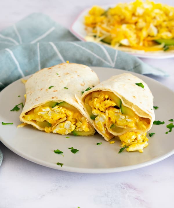 Egg and Zucchini Wrap