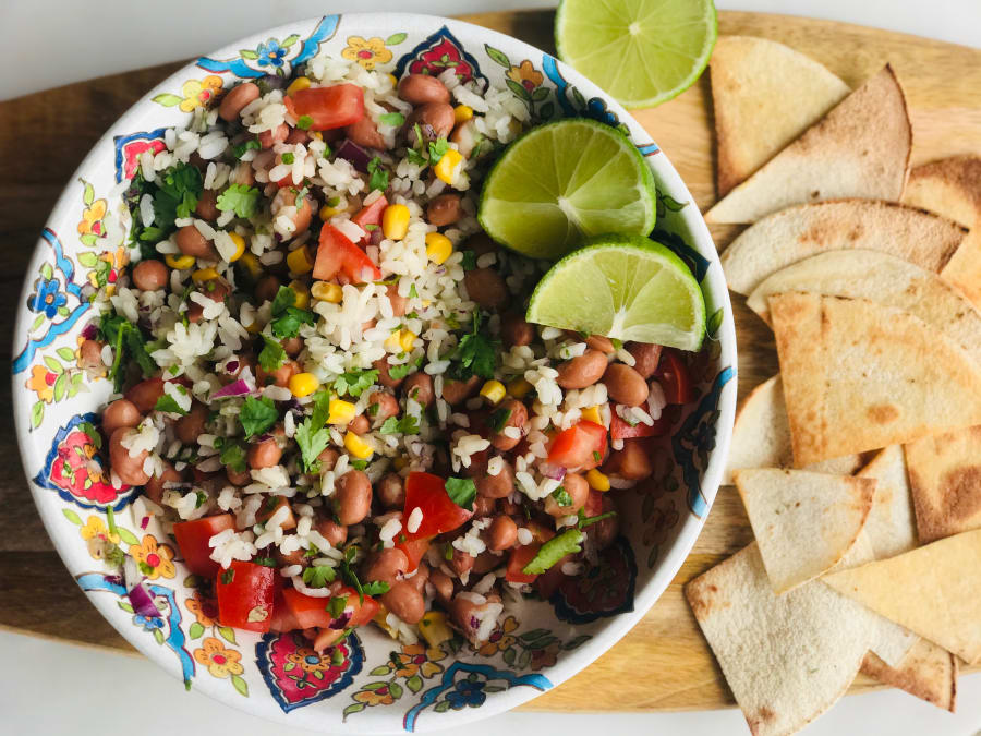 Pinto Bean and Rice Salad with Tomato