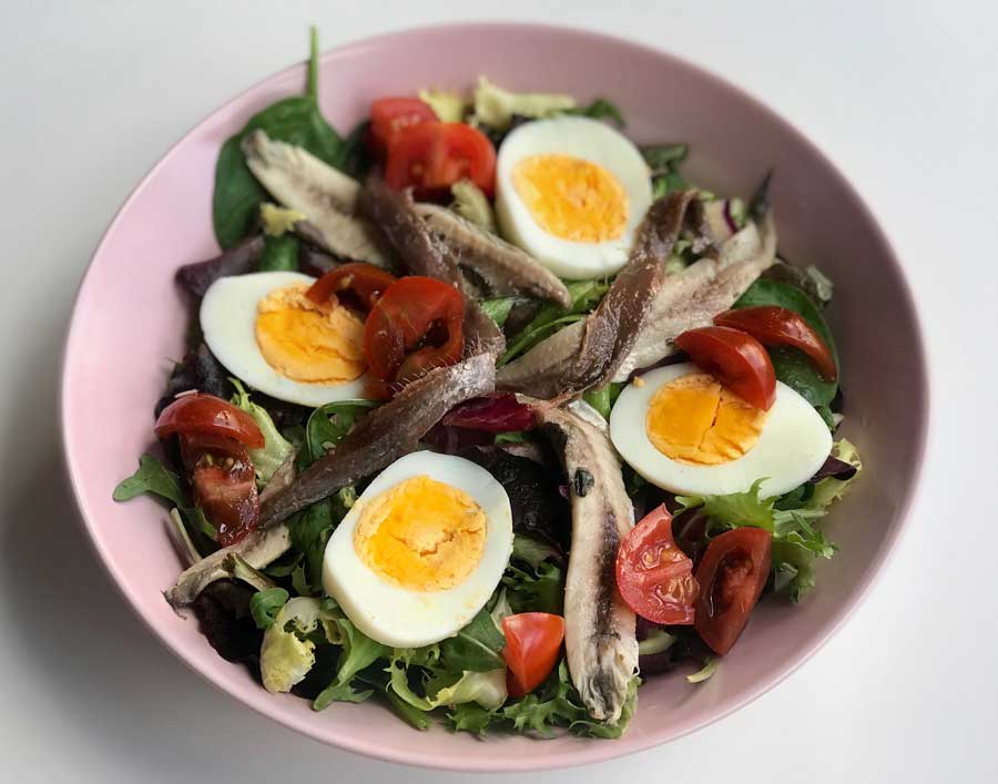 Ensalada de Anchoas y Boquerones