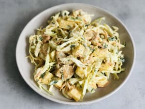 Cabbage Salad with Chicken and Pineapple