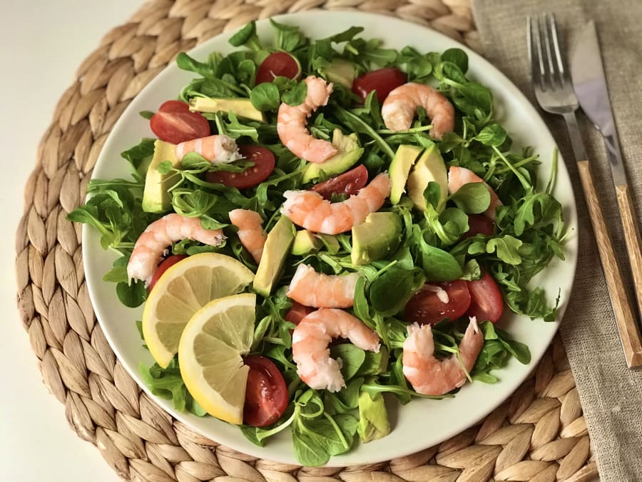 Jumbo Shrimp and Arugula Salad