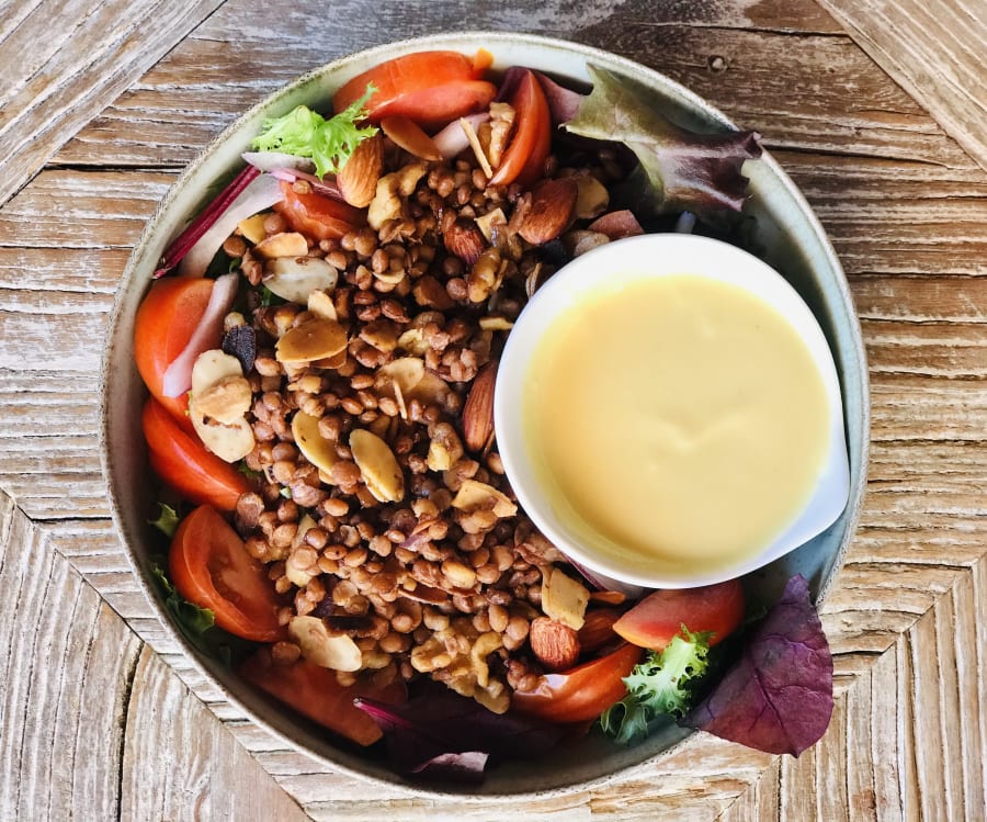 Lentils Salad with Nuts