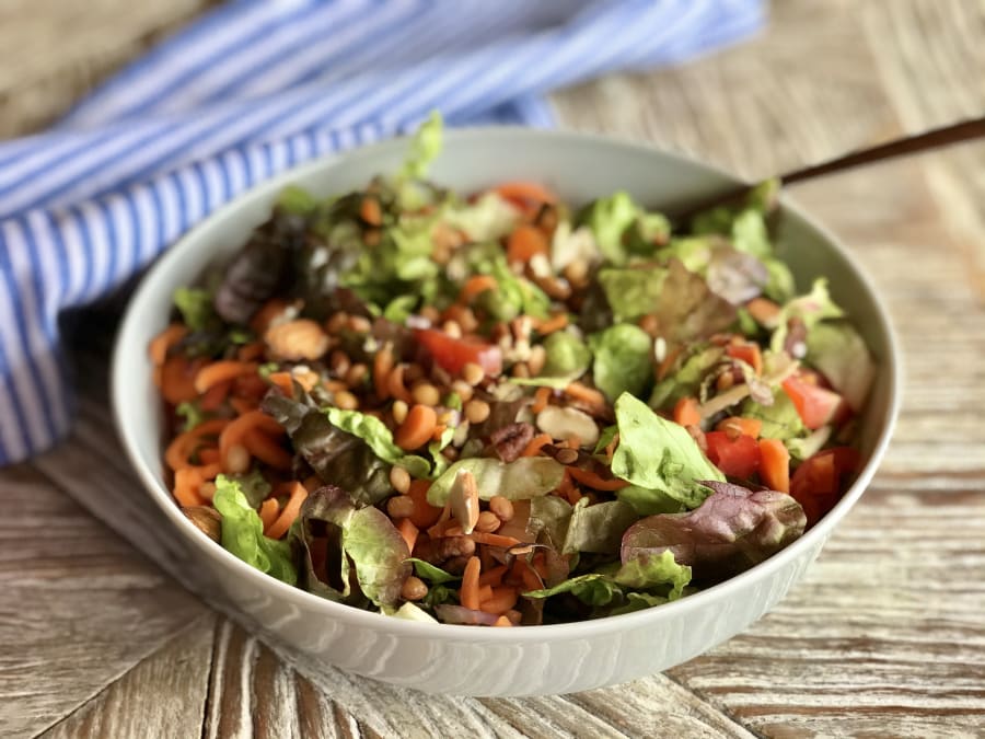 Refreshing Lentil Salad with Carrot