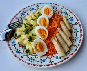 Potato, Egg, and Carrot Salad