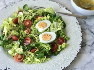 Quinoa, Egg, and Tomato Salad