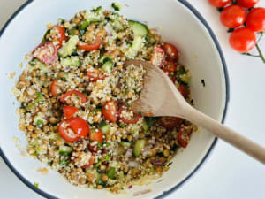 Easy Lentil and Quinoa Salad