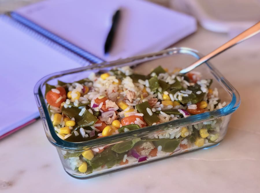 Green Bean, Rice and Tuna Salad