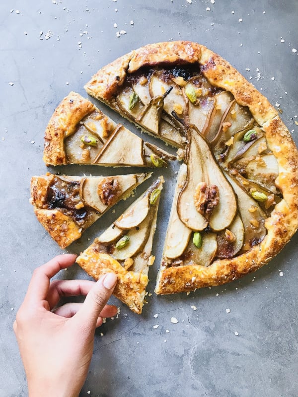 Pear and Walnut Galette