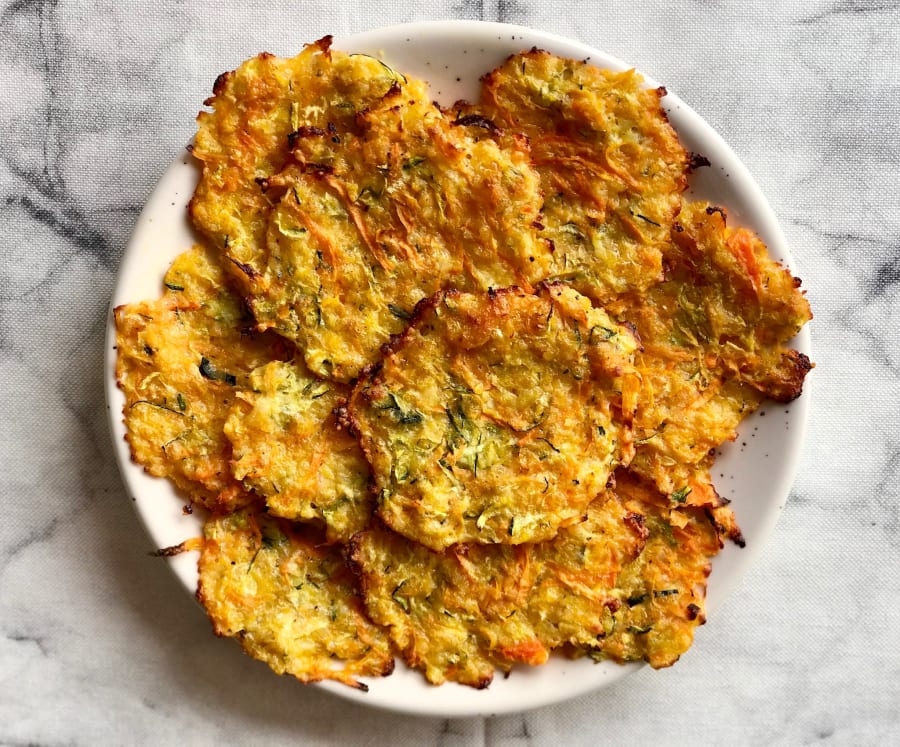 Zucchini, Carrot, and Parmesan Cookies