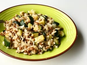 Lentils with Zucchini and Rice