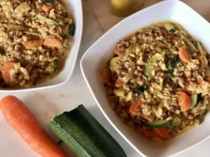 Easy Creamy Lentils with Vegetables