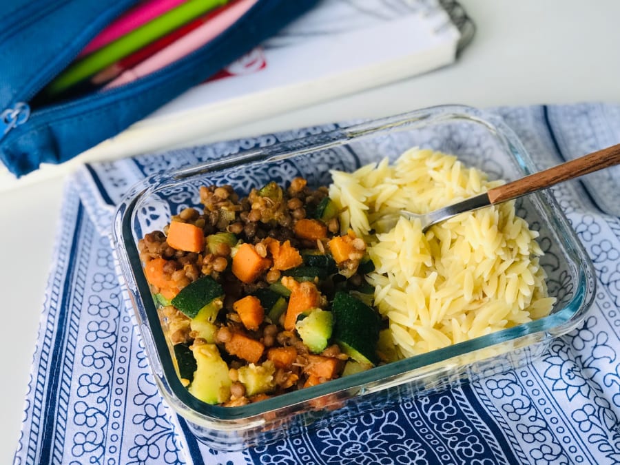 Sautéed Lentils with Zucchini and Butternut Squash