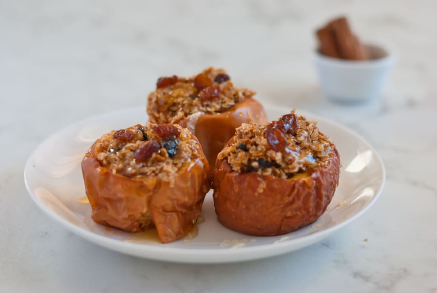 Baked Apples Filled with Granola