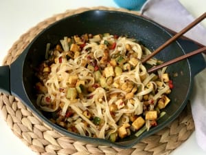 Noodles with Tofu and Vegetables 