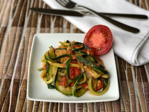 Zucchini Noodles with Tomato