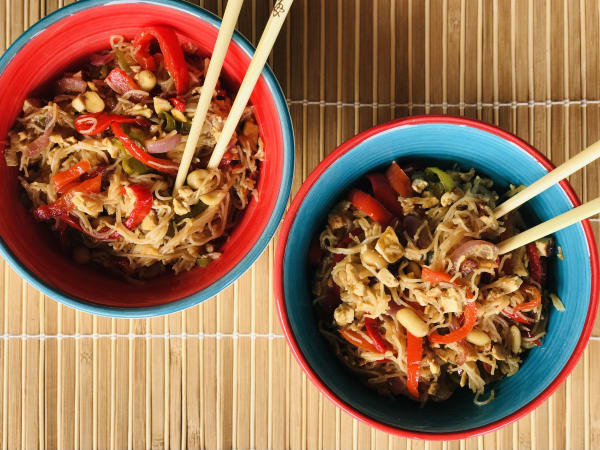 Noodles with Peppers and Tofu