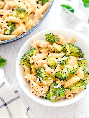 Creamy Broccoli and Chicken Pasta
