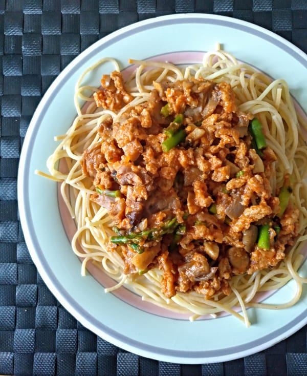 Whole Wheat Pasta with Beef and Vegetables