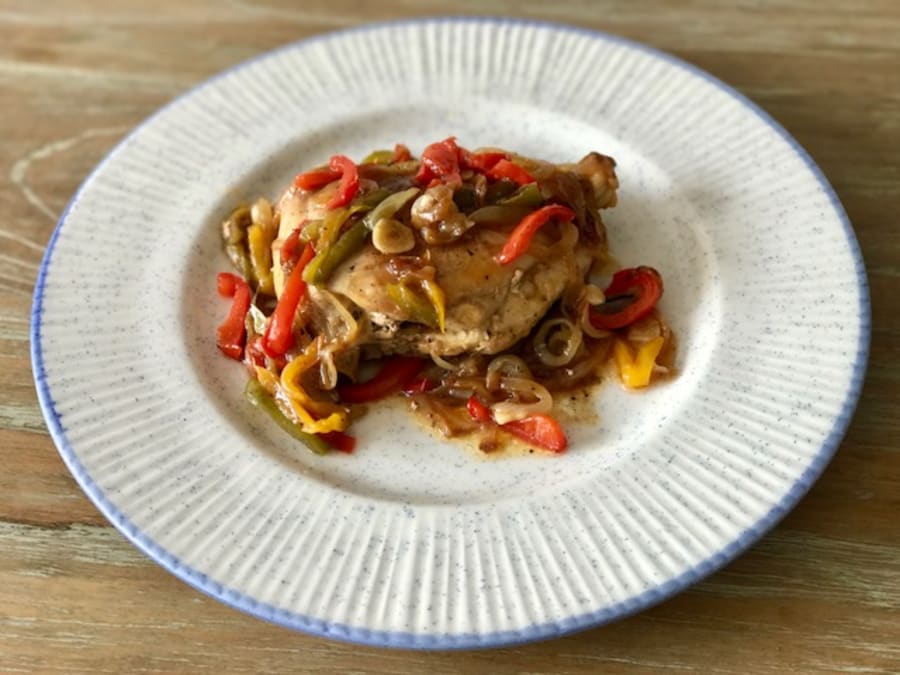 Chicken with Peppers and Onion