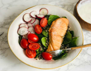 Salmon with Quinoa Salad