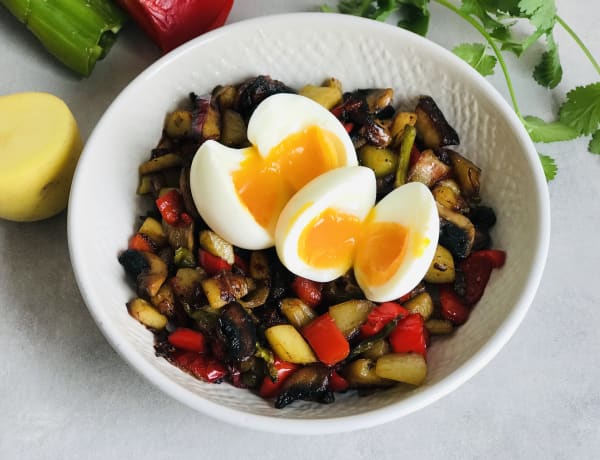 Vegetable Sauté with Eggs and Potatoes
