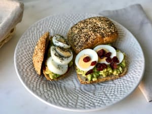 Hard Boiled Egg and Avocado Sandwich